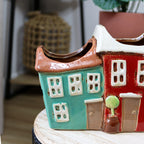 Three Colourful Terraced Houses Plant Pot