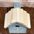 Grey Wooden Bird House