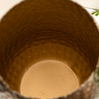 Gold Hammered Metal Vase