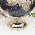 Blue And Silver Globe On Metal Stand