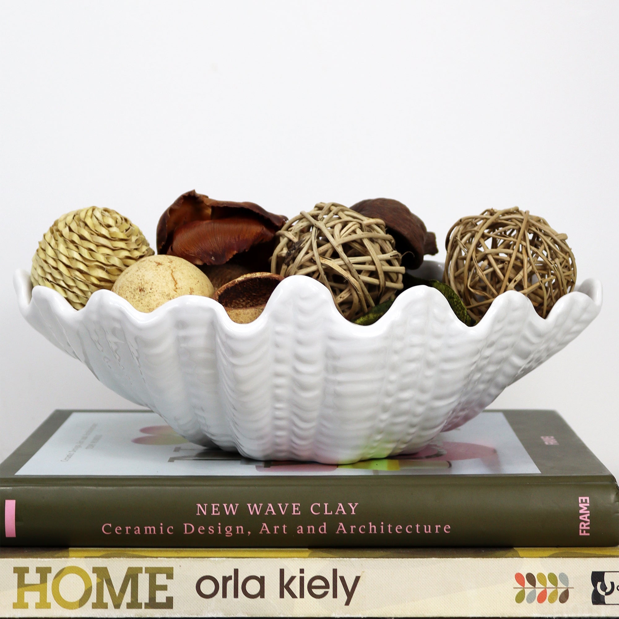 White Clam Shell Dish