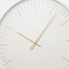 50cm White And Gold Wall Clock