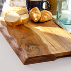 Thick Acacia Wood Handled Serving Board