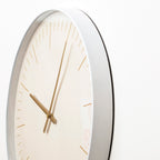 50cm White And Gold Wall Clock
