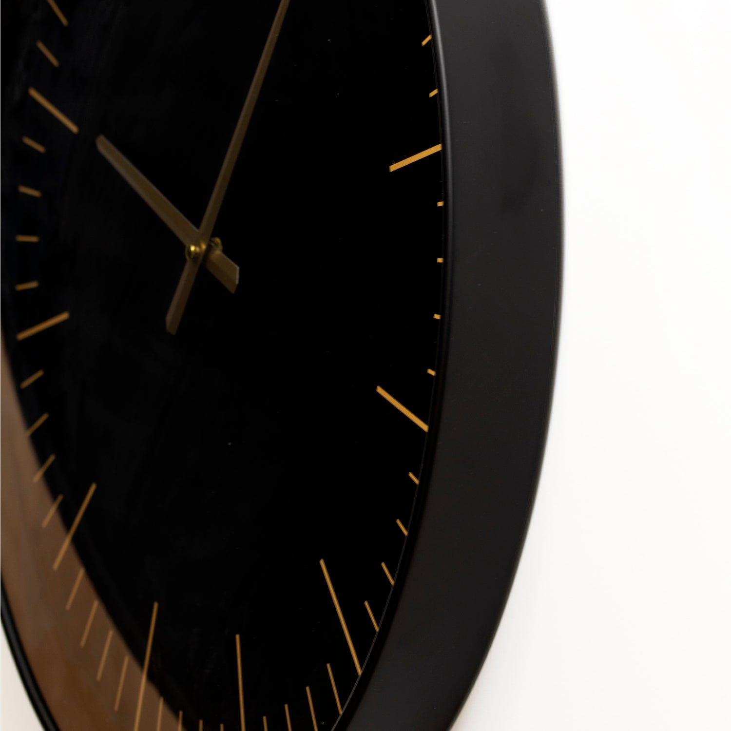 50cm Black And Gold Wall Clock