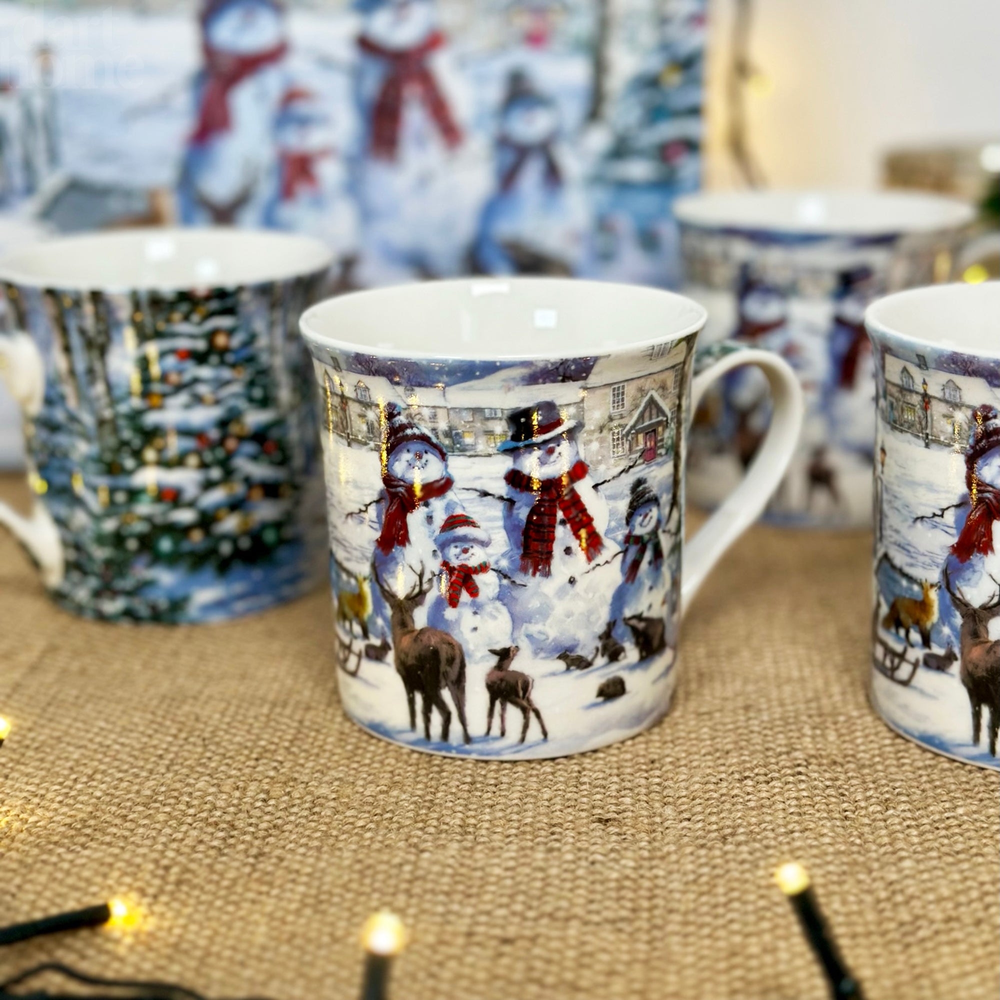 Set Of 4 Magic Of Christmas Mugs Giftboxed