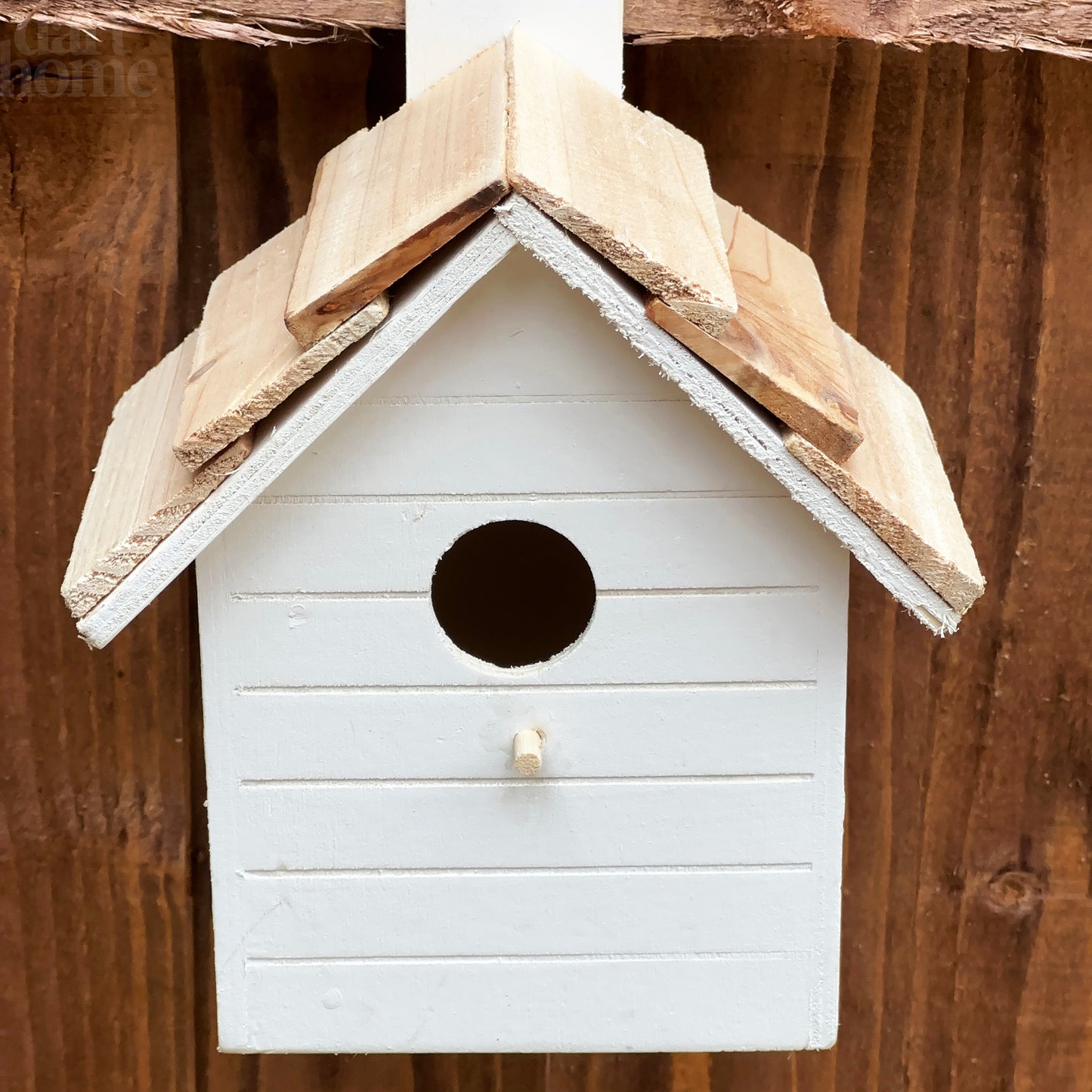 White Wooden Bird House