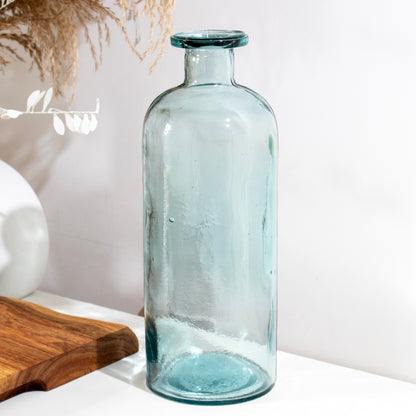 Natural Recycled Glass 1.5L Bottle Vase