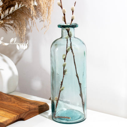 Natural Recycled Glass 1.5L Bottle Vase