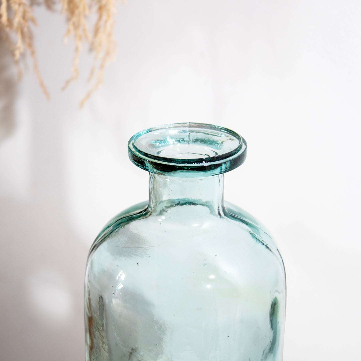 Natural Recycled Glass 1.5L Bottle Vase