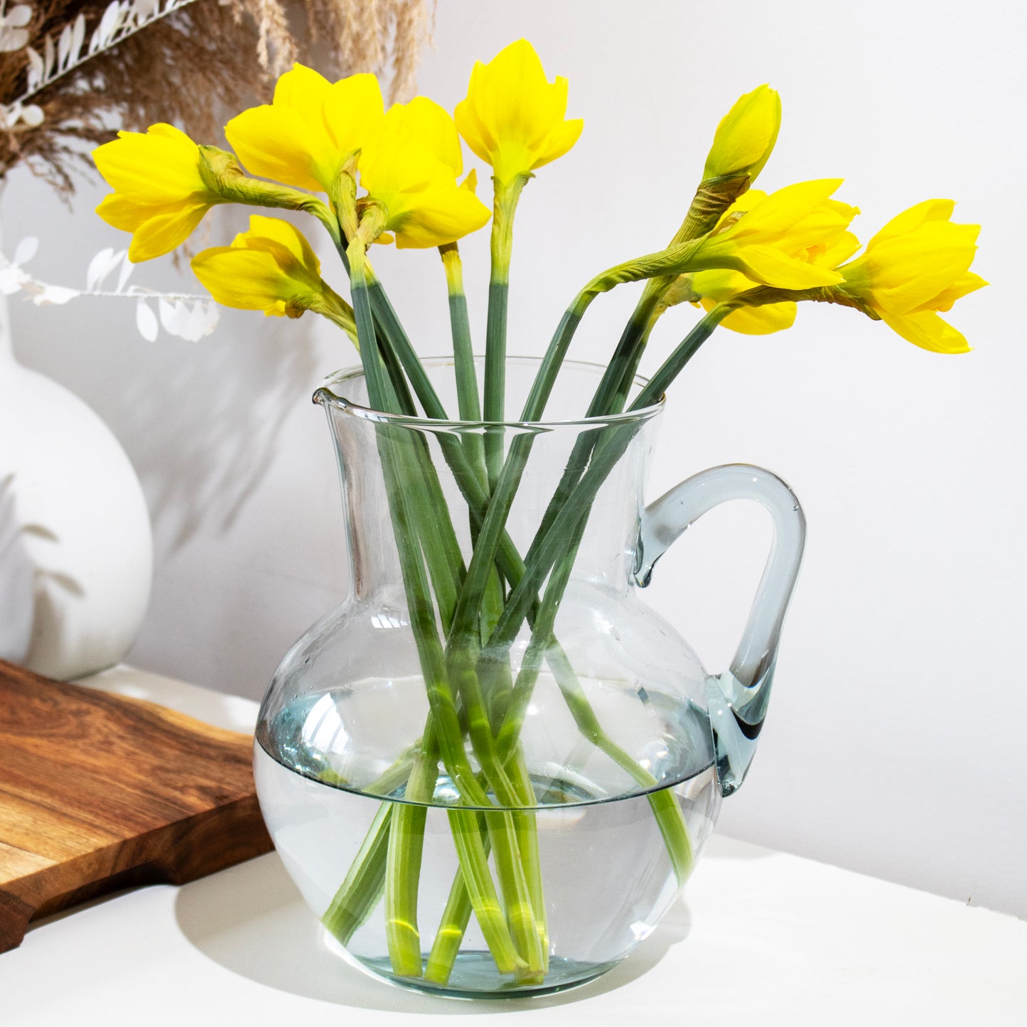 Clear Recycled Glass 2.4L Jug Vase