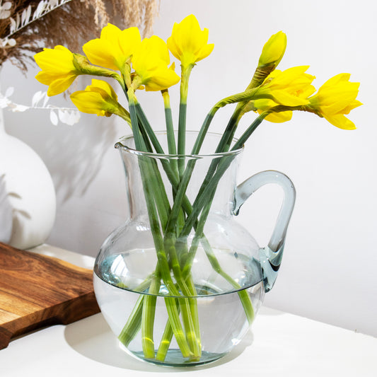 Clear Recycled Glass 2.4L Jug Vase