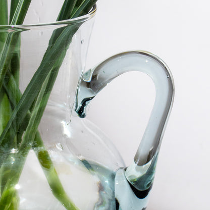 Clear Recycled Glass 2.4L Jug Vase