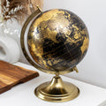 Globe Ornament On Gold Metal Base