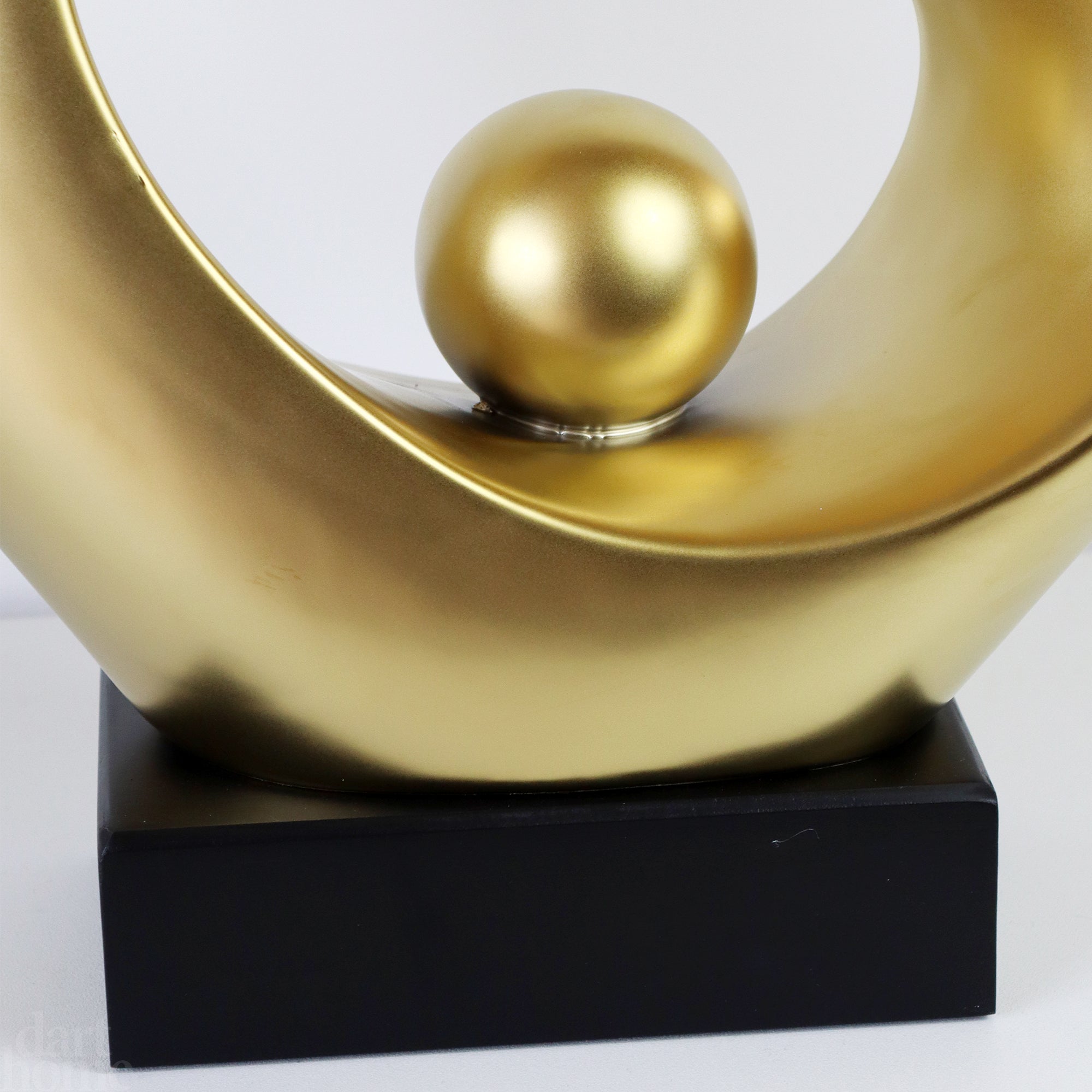 Gold Abstract Art Sculpture