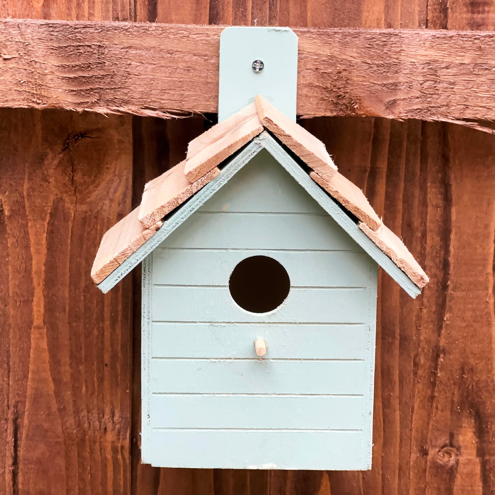 Blue Wooden Bird House