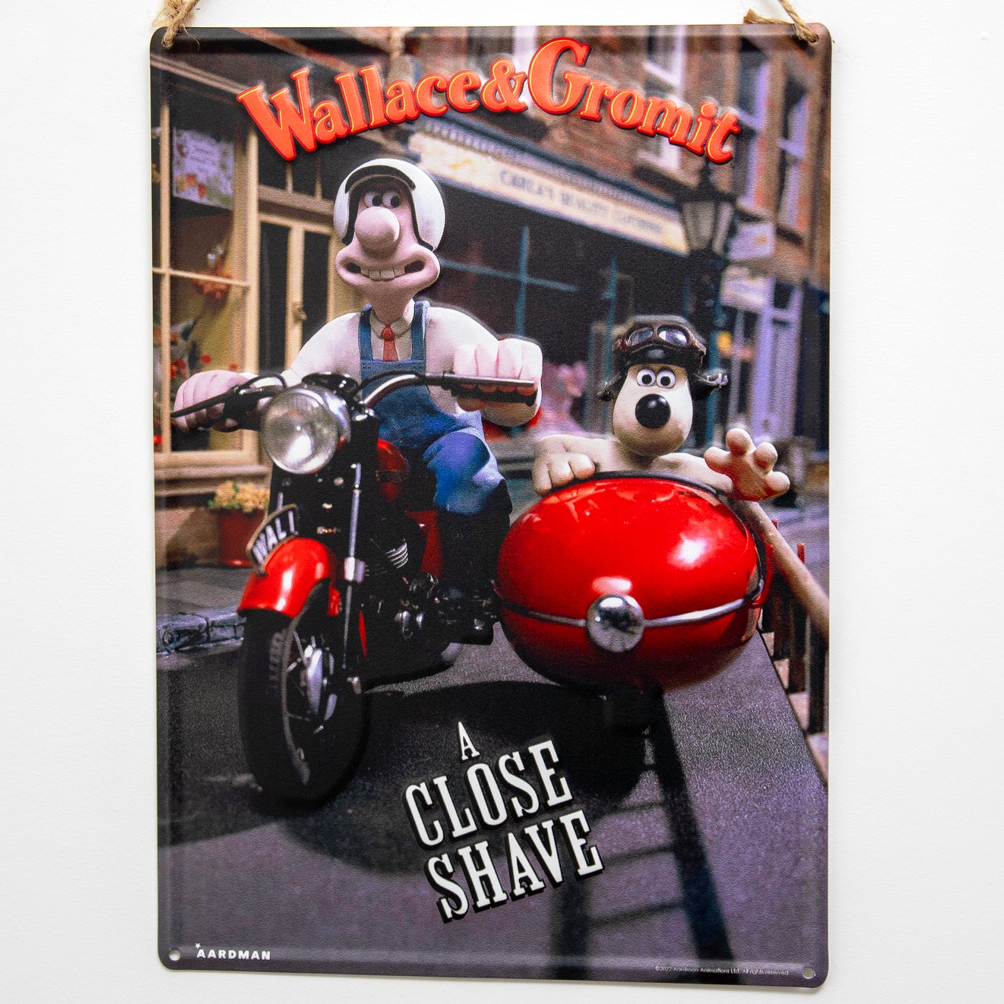 Wallace & Gromit A Close Shave Wall Sign