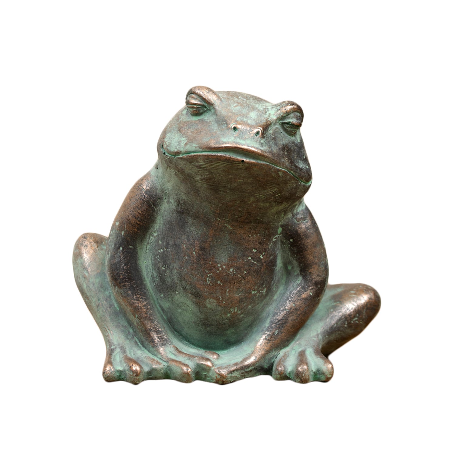 Verdigris Green Frog Ornament