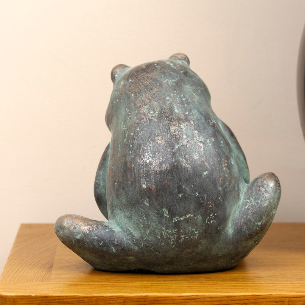 Verdigris Green Frog Ornament