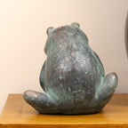 Verdigris Green Frog Ornament