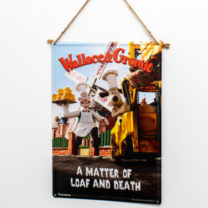 Wallace & Gromit A Matter Of Loaf & Death Wall Sign