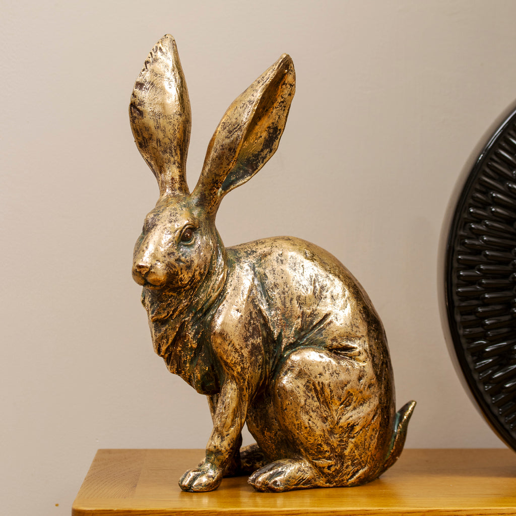 Antique Gold Rabbit Ornament