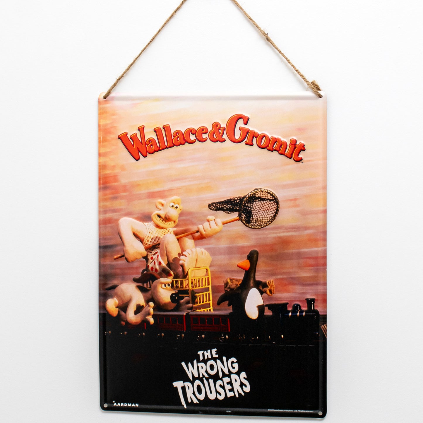 Wallace & Gromit The Wrong Trousers Wall Sign