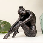 Bronze Sitting Lady Sculpture