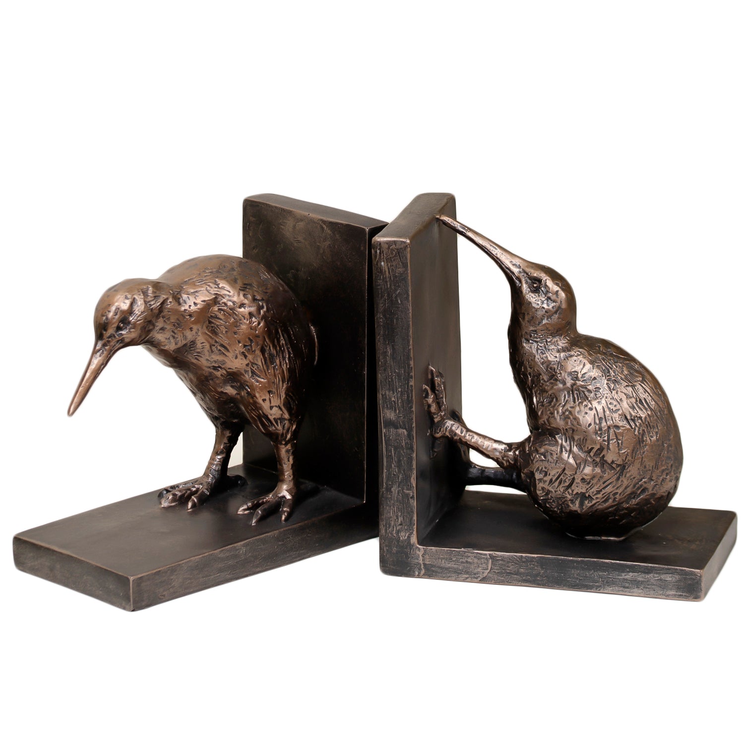 Pair Of Bronze Bird Bookends