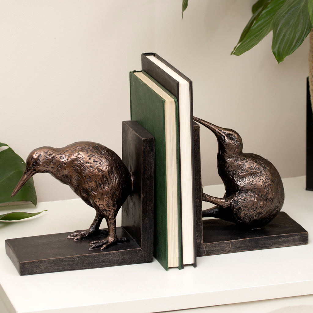 Pair Of Bronze Bird Bookends