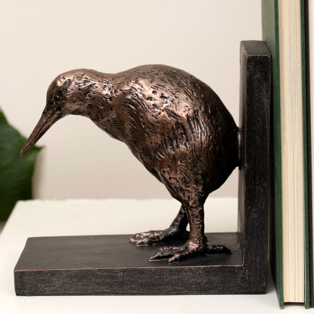 Pair Of Bronze Bird Bookends