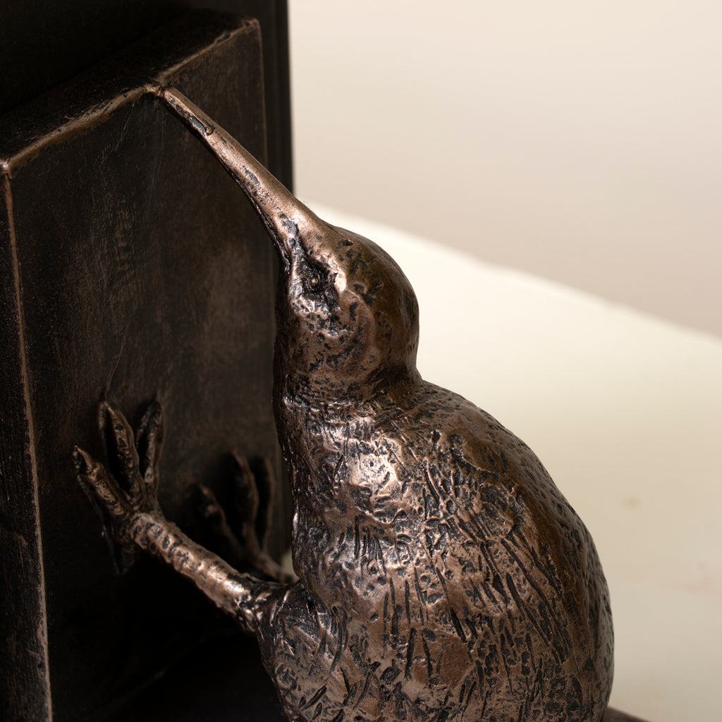 Pair Of Bronze Bird Bookends