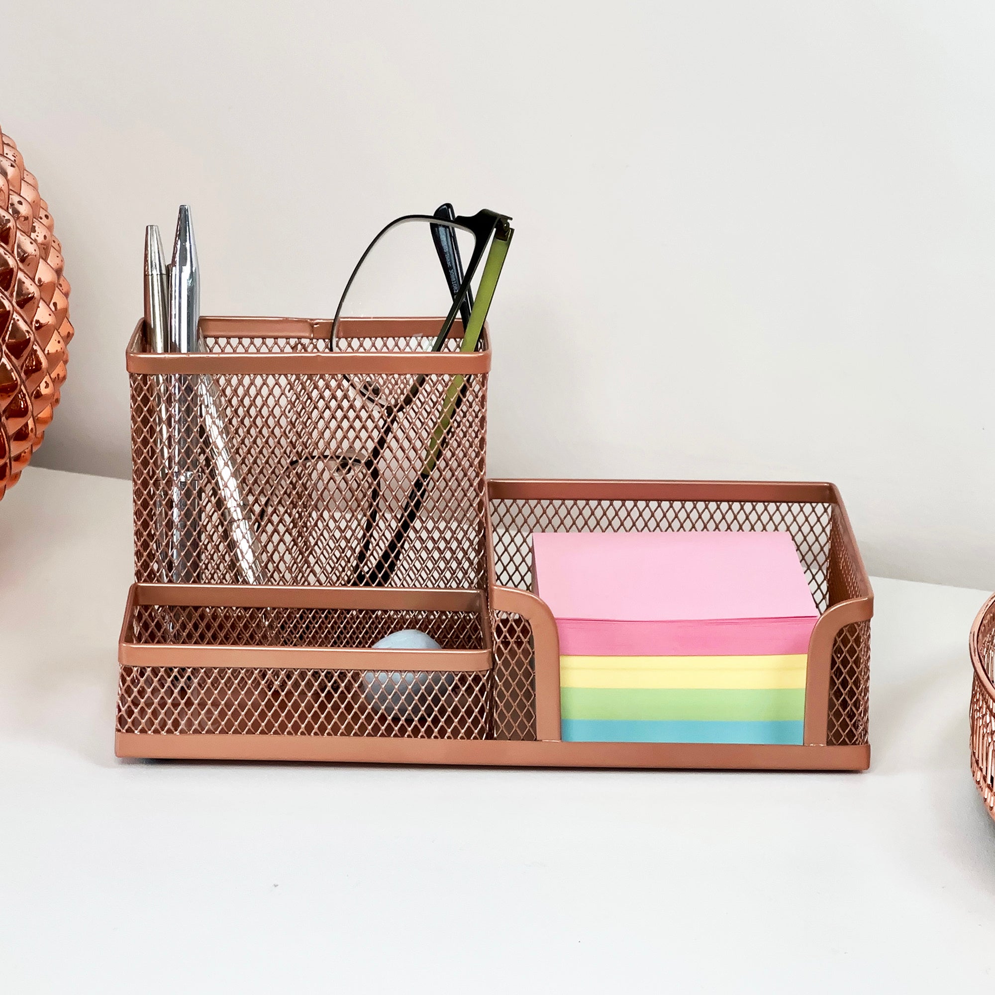 Rose Gold Stationery Holder
