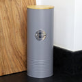 Grey Metal Pasta Storage Canister