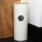 Cream Metal Pasta Storage Canister