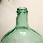 Große blaugrüne Flaschenvase aus recyceltem Glas