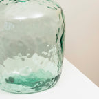 Extra Large Aqua Recycled Glass Bottle Vase