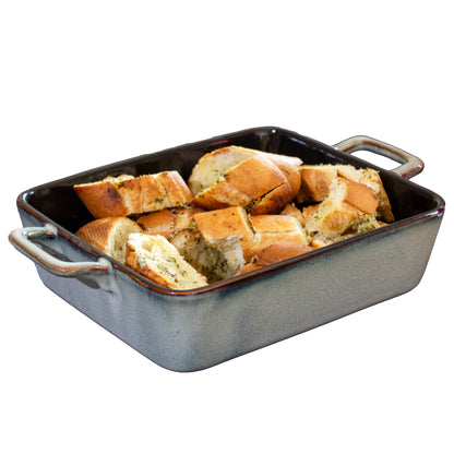 Rectangle Reactive Glaze Roaster, Blue