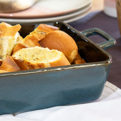 Rectangle Reactive Glaze Roaster, Navy