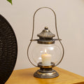 Antique Gold Metal Hurricane Lantern