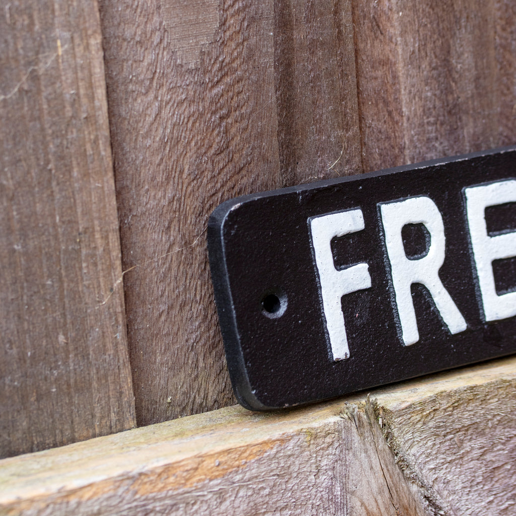 Black Fresh Out Of Fucks Sign