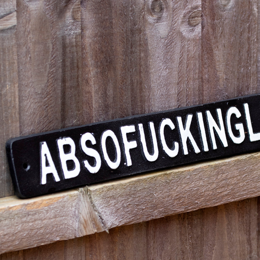 Schwarzes Fanf*ckintastic-Schild