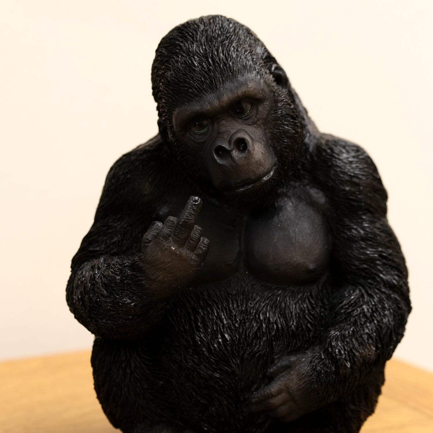 Black Cheeky Gorilla Ornament