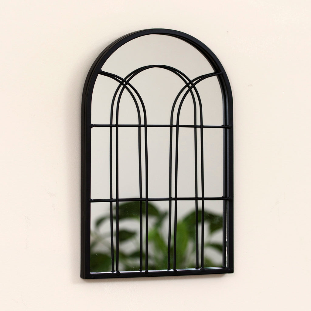 Black Small Arch Wall Mirror