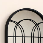 Black Small Arch Wall Mirror