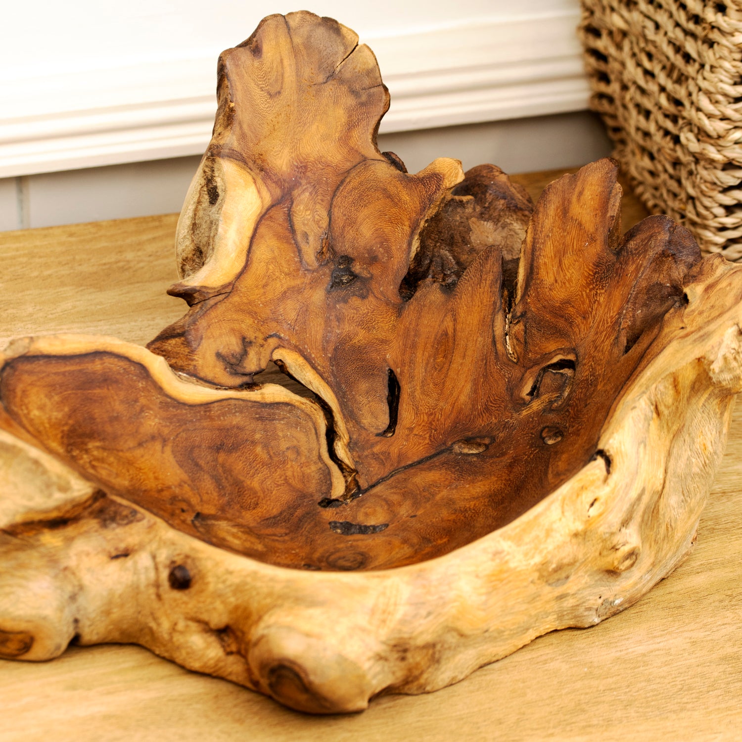 25cm Gamal Wood Decorative Bowl
