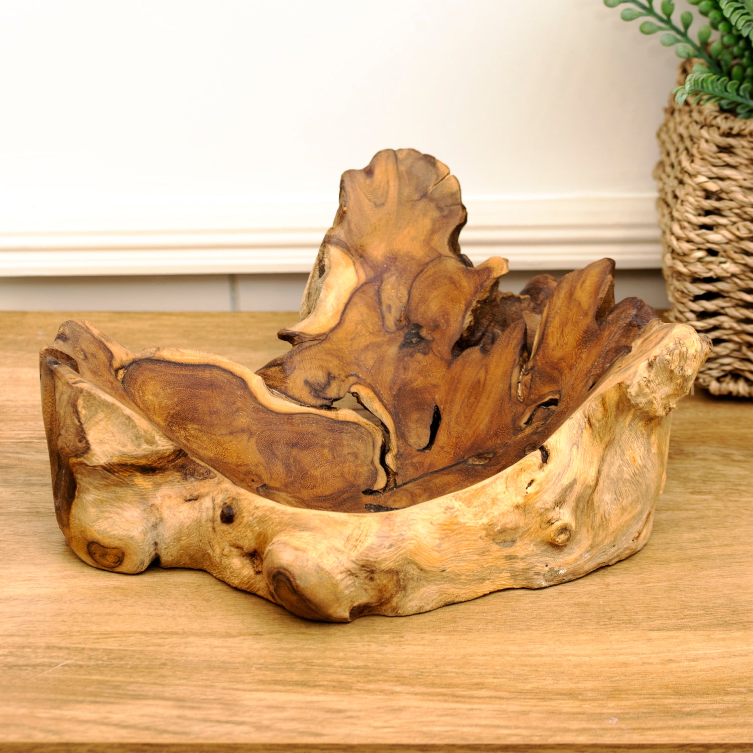 25cm Gamal Wood Decorative Bowl