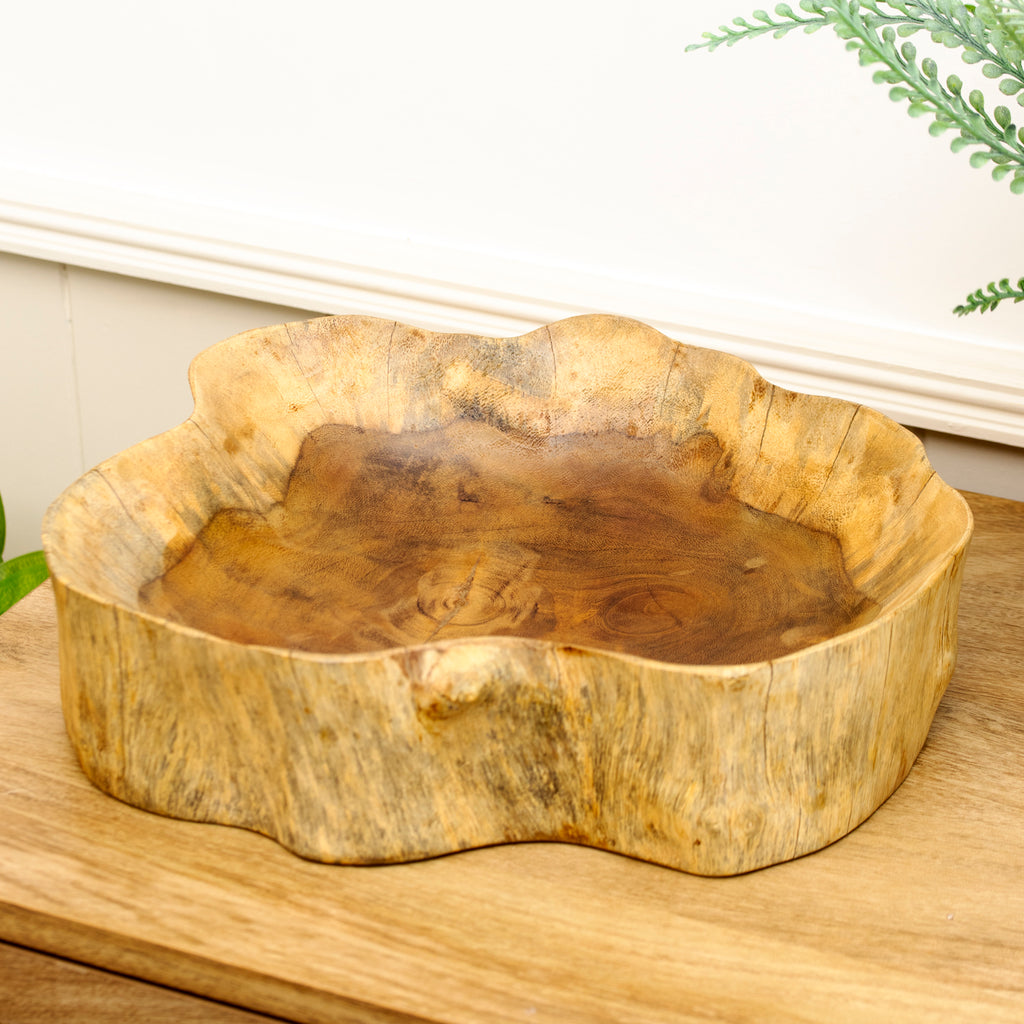 30cm Gamal Wood Decorative Bowl