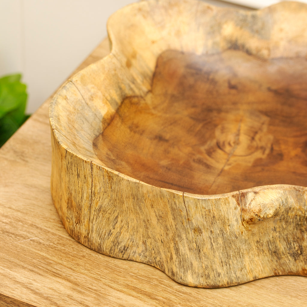 30cm Gamal Wood Decorative Bowl