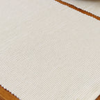 White Ribbed Cotton Placemats Set Of 4